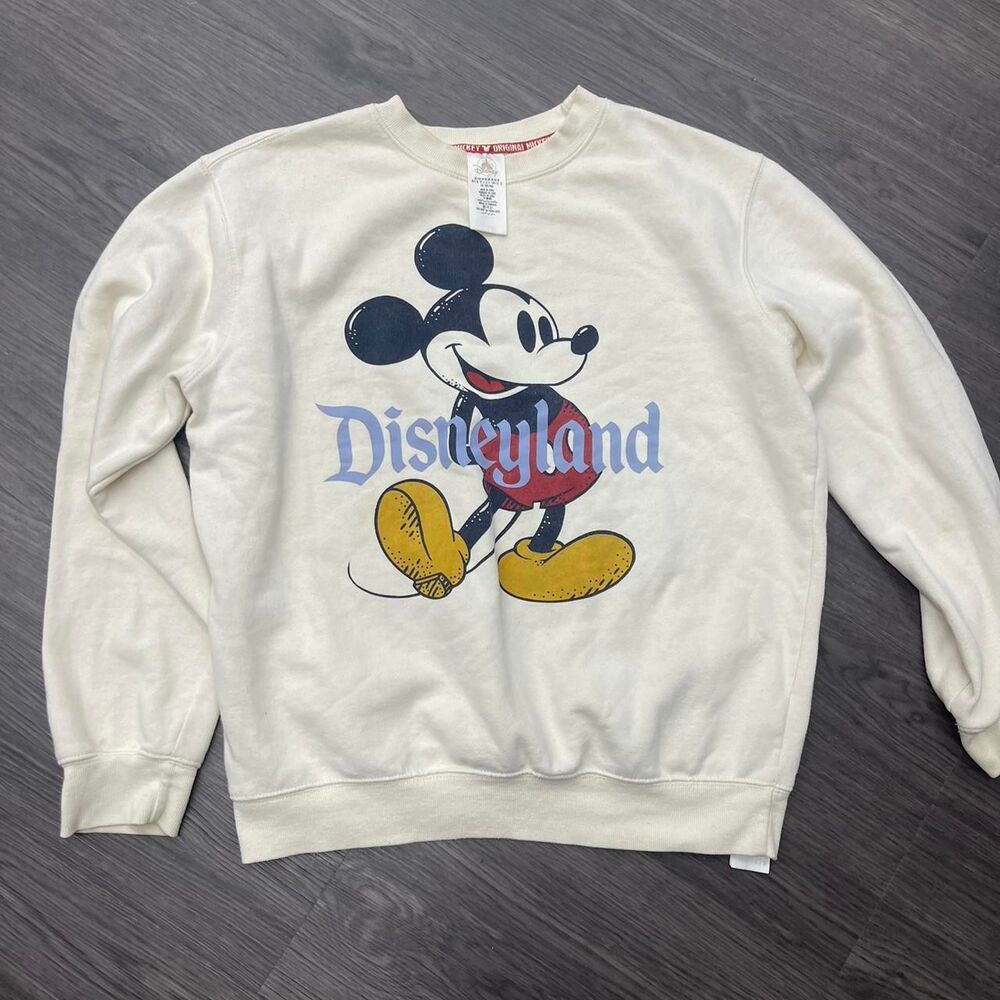 Disney Men's White and Cream Sweatshirt